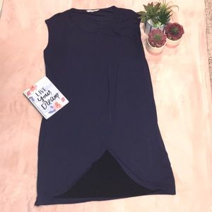 Maternity and Nursing Dress Navy Size Large